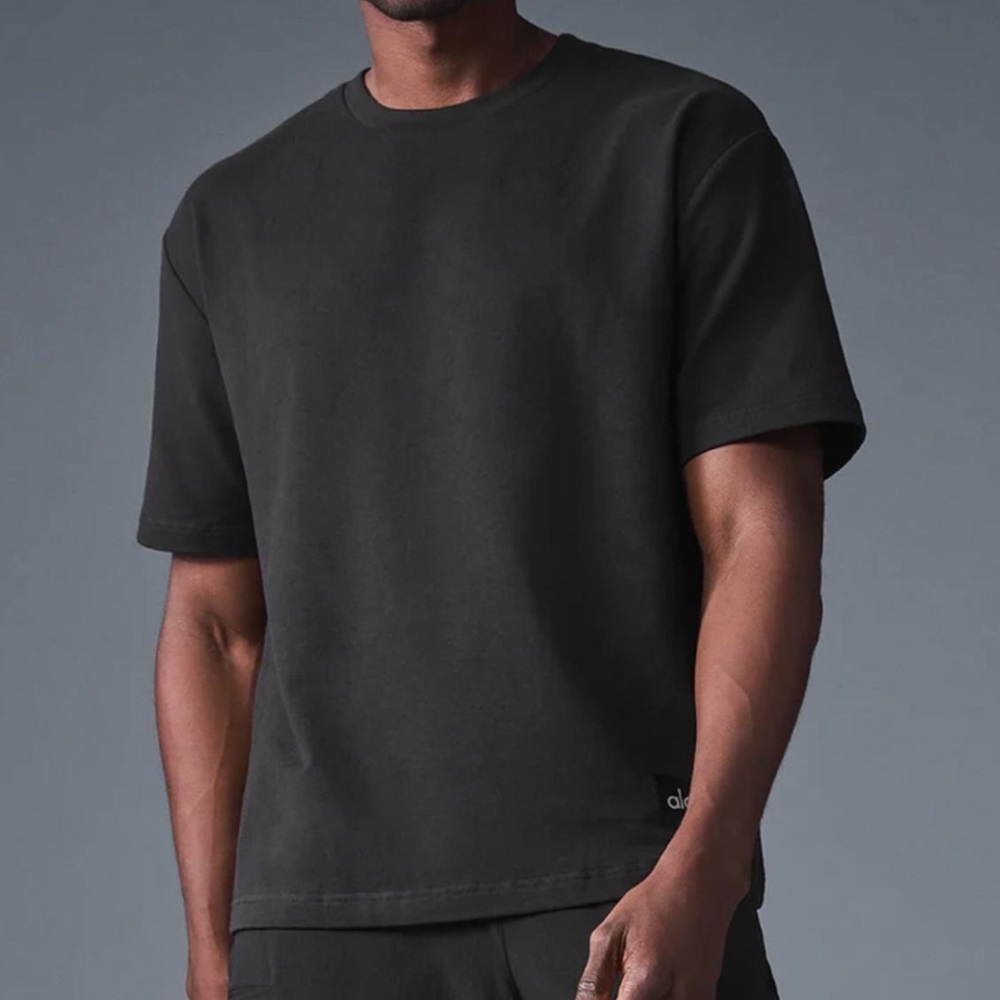 Alo Black Crew Neck T-Shirt